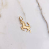 Dije Caballo 1.2gr / 2.4cm / Liso Oro Amarillo &