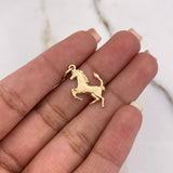 Dije Caballo 1.2gr / 2.4cm / Liso Oro Amarillo &