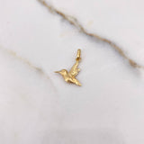 Dije Colibri 0.45gr / 1.5cm / Troquelado Oro Amarillo &