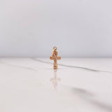 Dije Cruz Cristo Anj 0.4gr / 2cm / Oro Rosa &