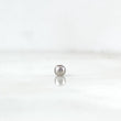 Bola Lisa 3mm Oro Blanco 18K