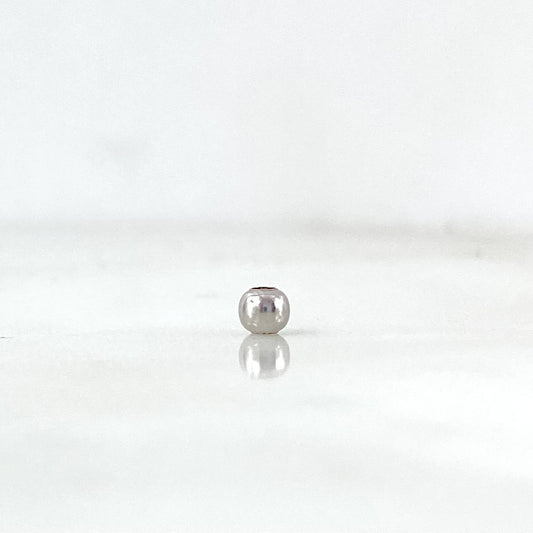 Bola Lisa 3mm Oro Blanco 18K