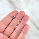 Bola Lisa 5mm Oro Blanco 18K