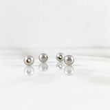 Bola Lisa 5mm Oro Blanco 18K