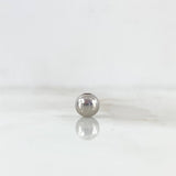 Bola Lisa 6mm Oro Blanco 18K