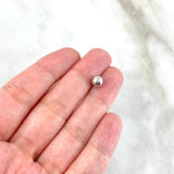 Bola Lisa 6mm Oro Blanco 18K