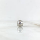 Bola Lisa 8mm Oro Blanco 18K