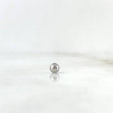 Bola Lisa 4mm Oro Blanco 18K