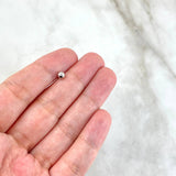 Bola Lisa 4mm Oro Blanco 18K