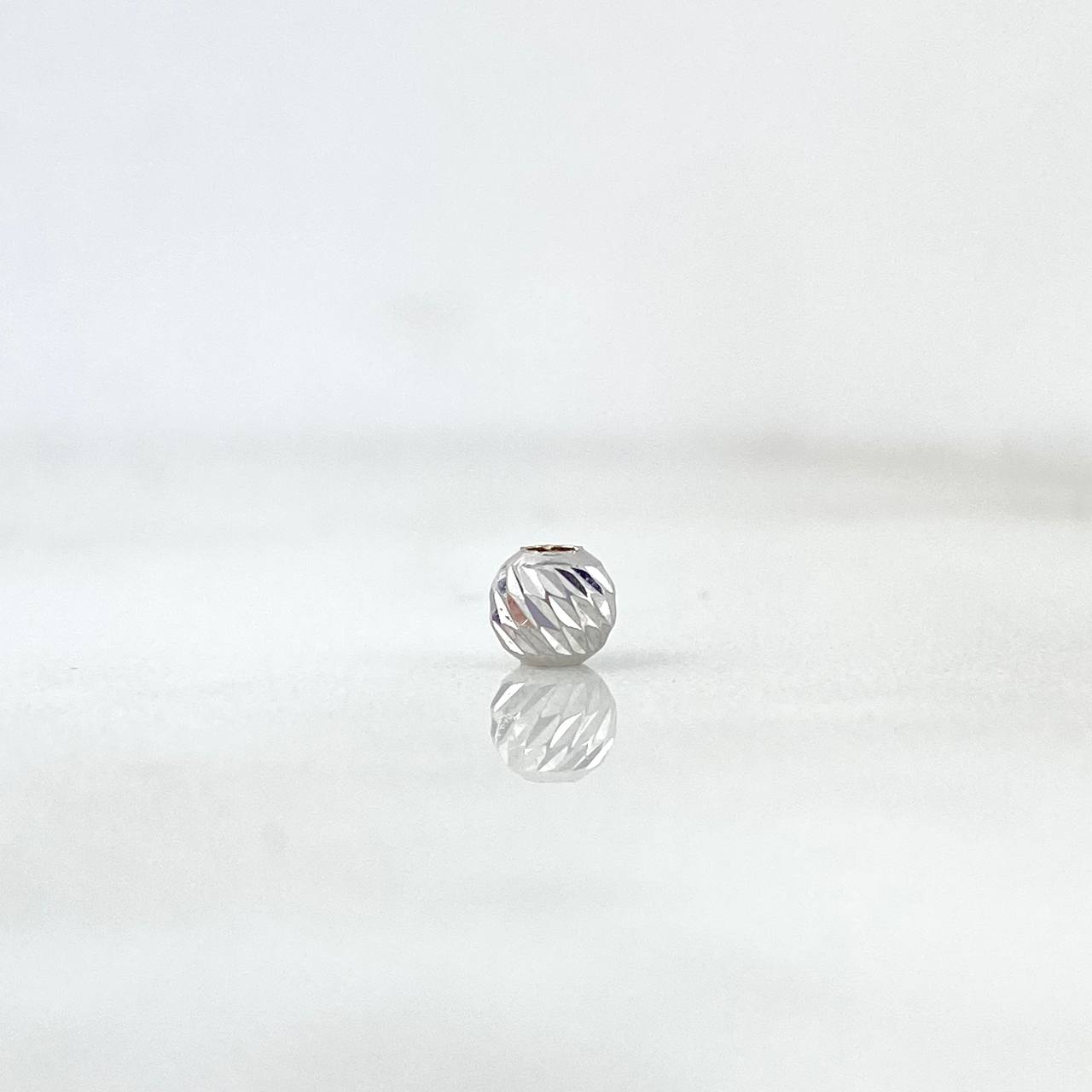 Bola Diamantada 4mm Oro Blanco 18K