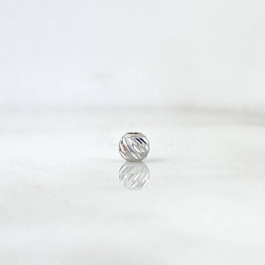 Bola Diamantada 4mm Oro Blanco 18K