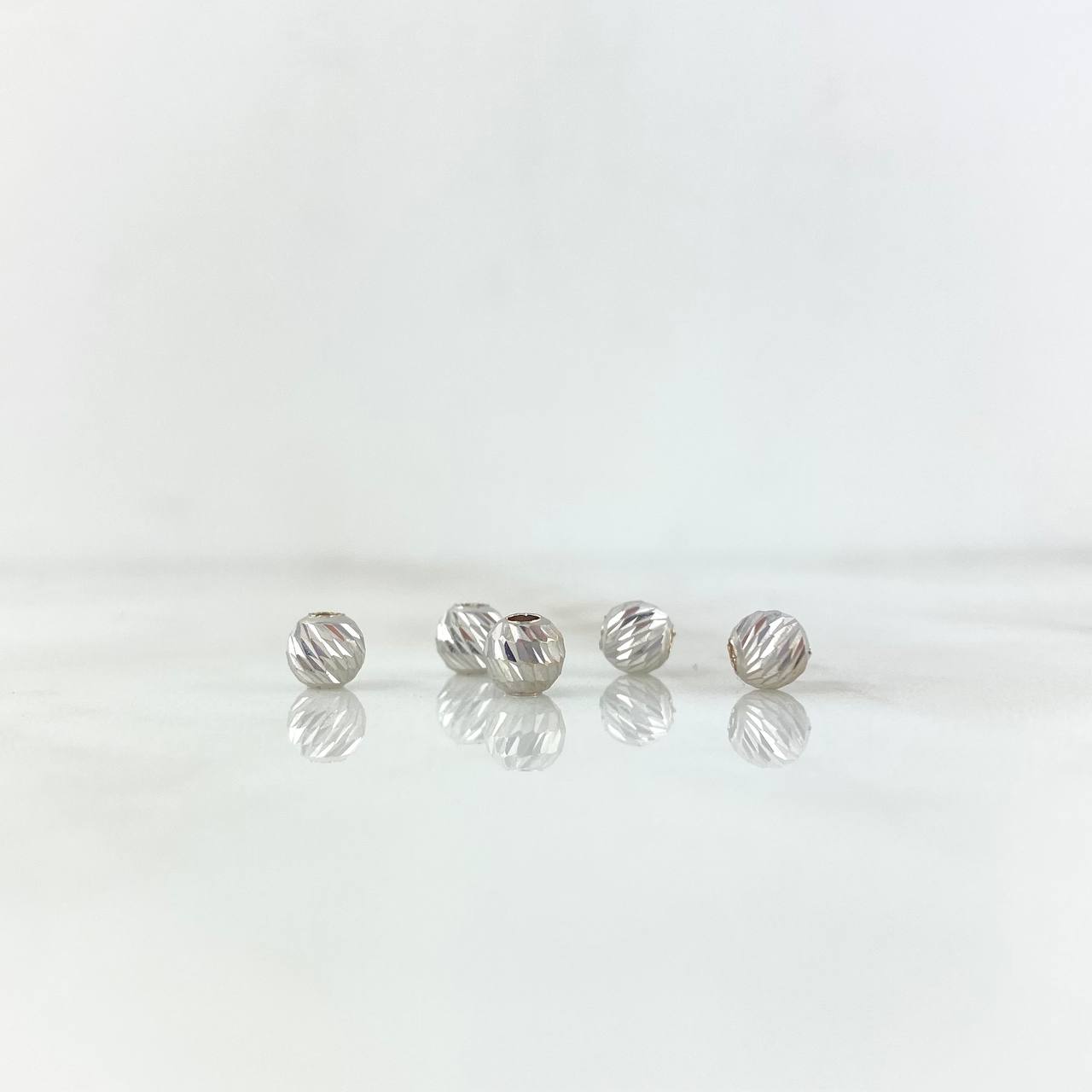 Bola Diamantada 5mm Oro Blanco 18K