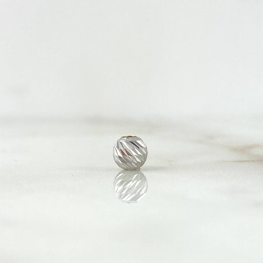 Bola Diamantada 5mm Oro Blanco 18K