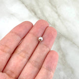 Bola Diamantada 5mm Oro Blanco 18K