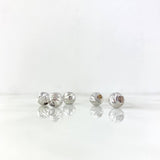 Bola Diamantada 8mm Oro Blanco 18K
