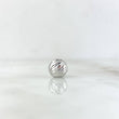 Bola Diamantada 8mm Oro Blanco 18K