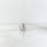 Bola Diamantada 8mm Oro Blanco 18K