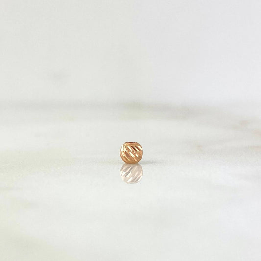 Bola Diamantada 3mm Oro Rosa 18K