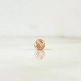 Bola Diamantada 5mm Oro Rosa 18K