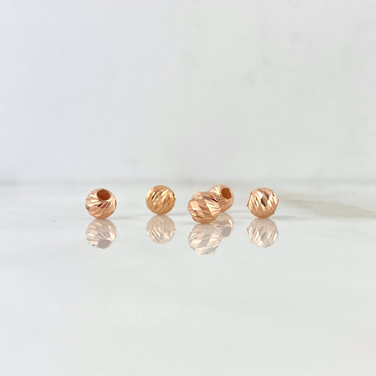 Bola Diamantada 6mm / 0,22gr Oro Rosa &