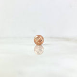 Bola Diamantada 8mm Oro Rosa 18K