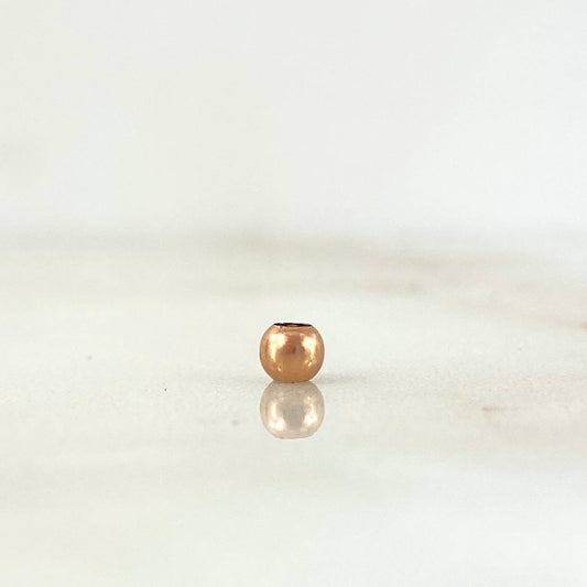 Bola Lisa 3mm Oro Rosa 18K