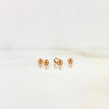 Bola Lisa 3mm Oro Rosa 18K