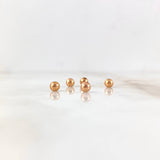 Bola Lisa 0.08gr / 4mm Oro Rosa 18K &