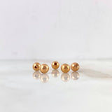 Bola Lisa 5mm Oro Rosa 18K