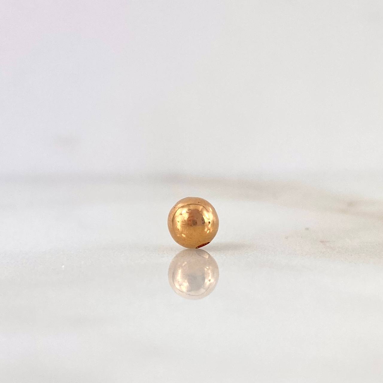 Bola Lisa 0.14gr / 5mm Oro Rosa 18K &