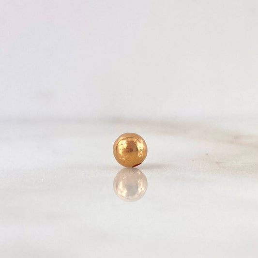 Bola Lisa 5mm Oro Rosa 18K