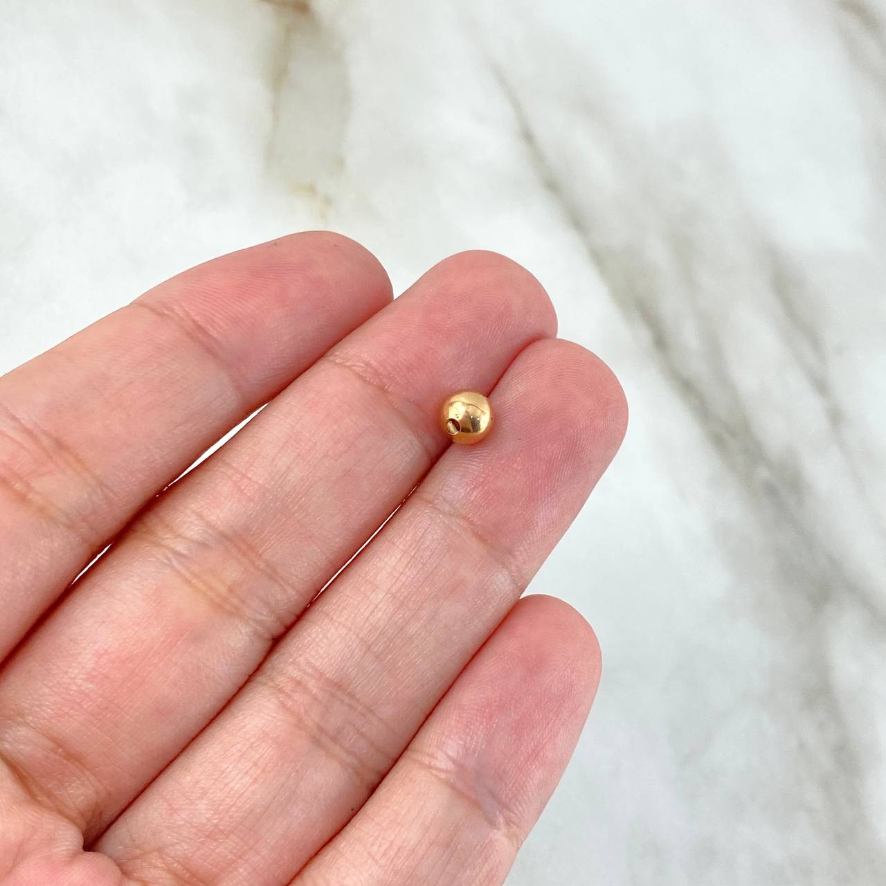 Bola Lisa 0.14gr / 5mm Oro Rosa 18K &