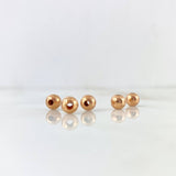 Bola Lisa 6mm Oro Rosa 18K