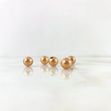 Bola Lisa 8mm Oro Rosa 18K