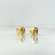 Topos Dientes 0.95gr Circon Blanco Oro Amarillo