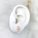 Topos Dientes 0.95gr Circon Blanco Oro Amarillo