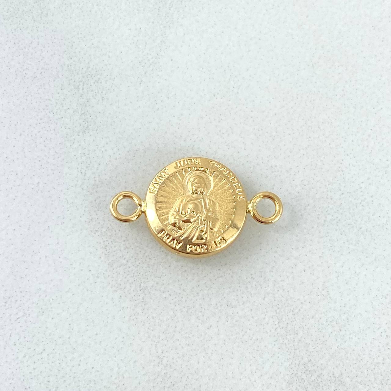 Herraje San Judas Tadeo 0.55gr / 1.7cm / Troquelado Oro Amarillo