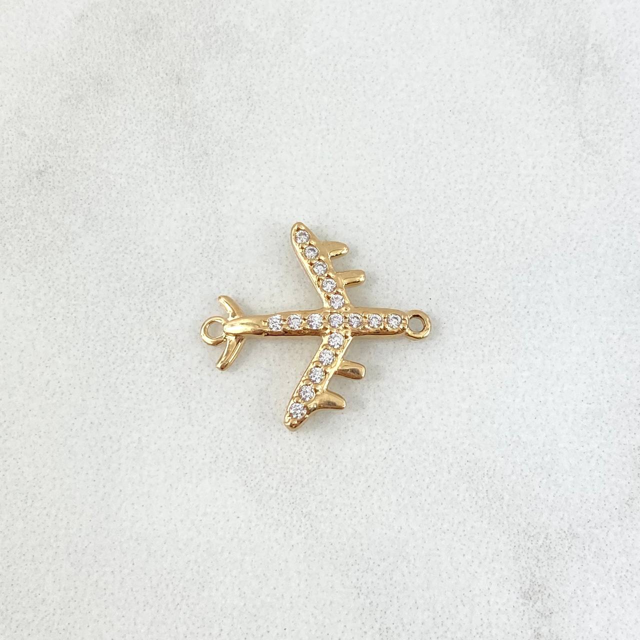 Herraje Avion 1.45gr / 2cm / Circones Blancos Oro Amarillo