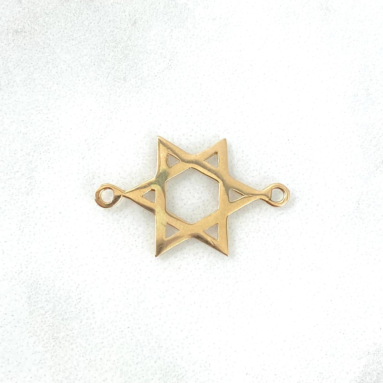 Herraje Estrella de David 0.9gr / 1.3cm / Oro Amarillo