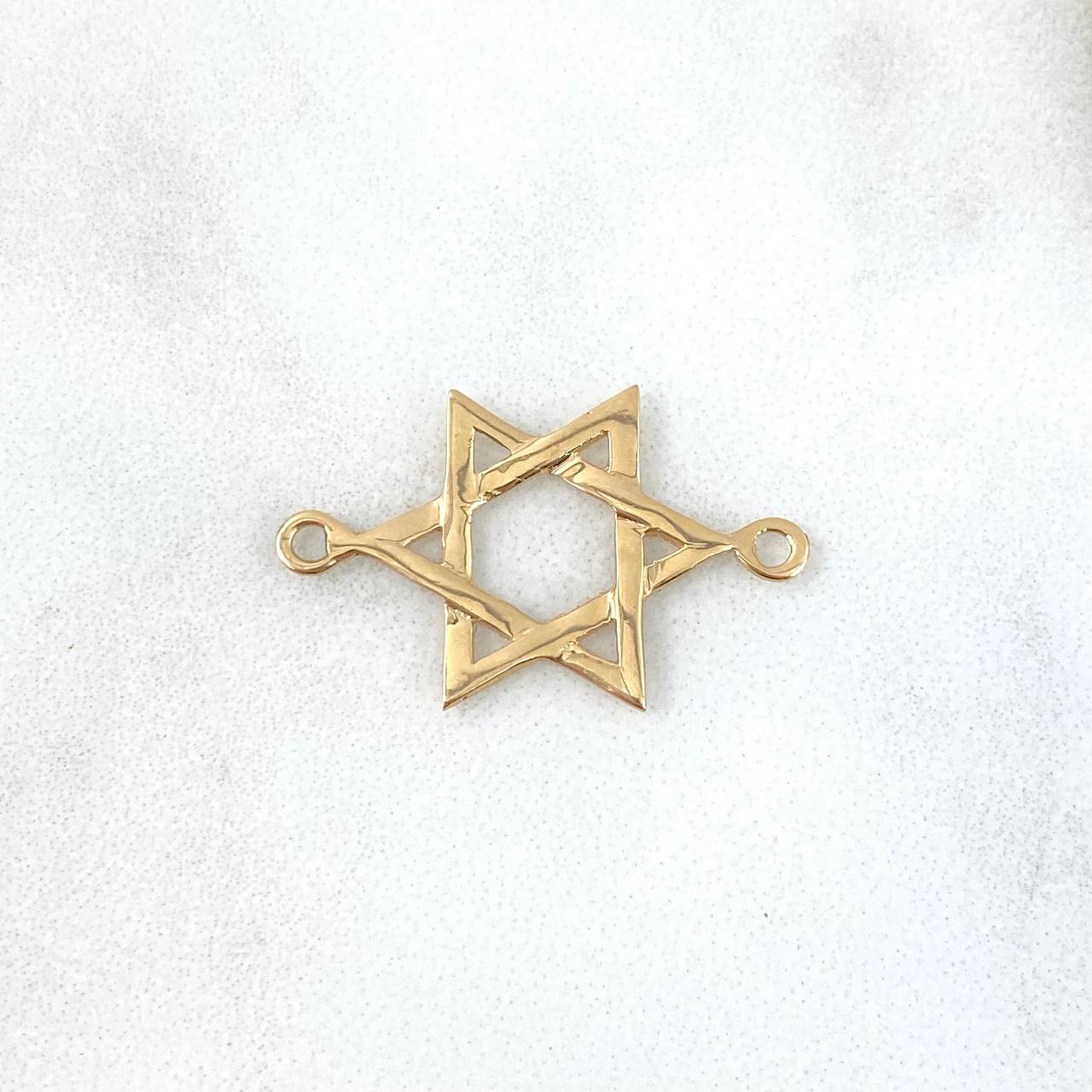 Herraje Estrella de David 0.9gr / 1.3cm / Oro Amarillo
