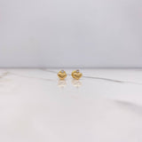 Topos Corazon 0.65gr / Circon Blanco Oro Amarillo $
