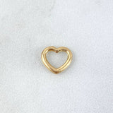 Herraje Corazón Silueta 0.3gr / 8mm Oro Amarillo 18K ©