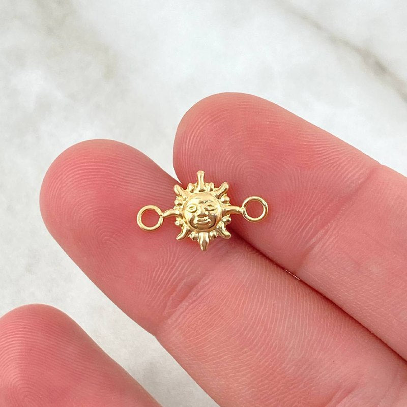 Herraje Sol 0.4gr / 1.5cm / Oro Amarillo ©