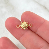 Herraje Sol 0.4gr / 1.5cm / Oro Amarillo ©