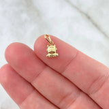 Dije Vaca 0.25gr / 1.3cm / Oro Amarillo ©