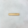 Herraje Placa Rectangular 1.2gr / 3cm / 6mm Rayas Paralelas Oro Amarillo