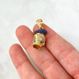 Dije Pato 5.55gr / 3cm / Circones Blancos Azules Oro Amarillo ©