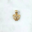 Dije Cabeza de Oso Corbatin 2.95gr / 2.2cm / Circones Blancos Negros Oro Amarillo