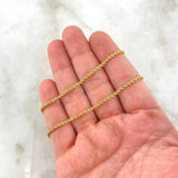 Cadena Lazo 3gr / 50cm / 2.1mm Oro Amarillo +3 18K