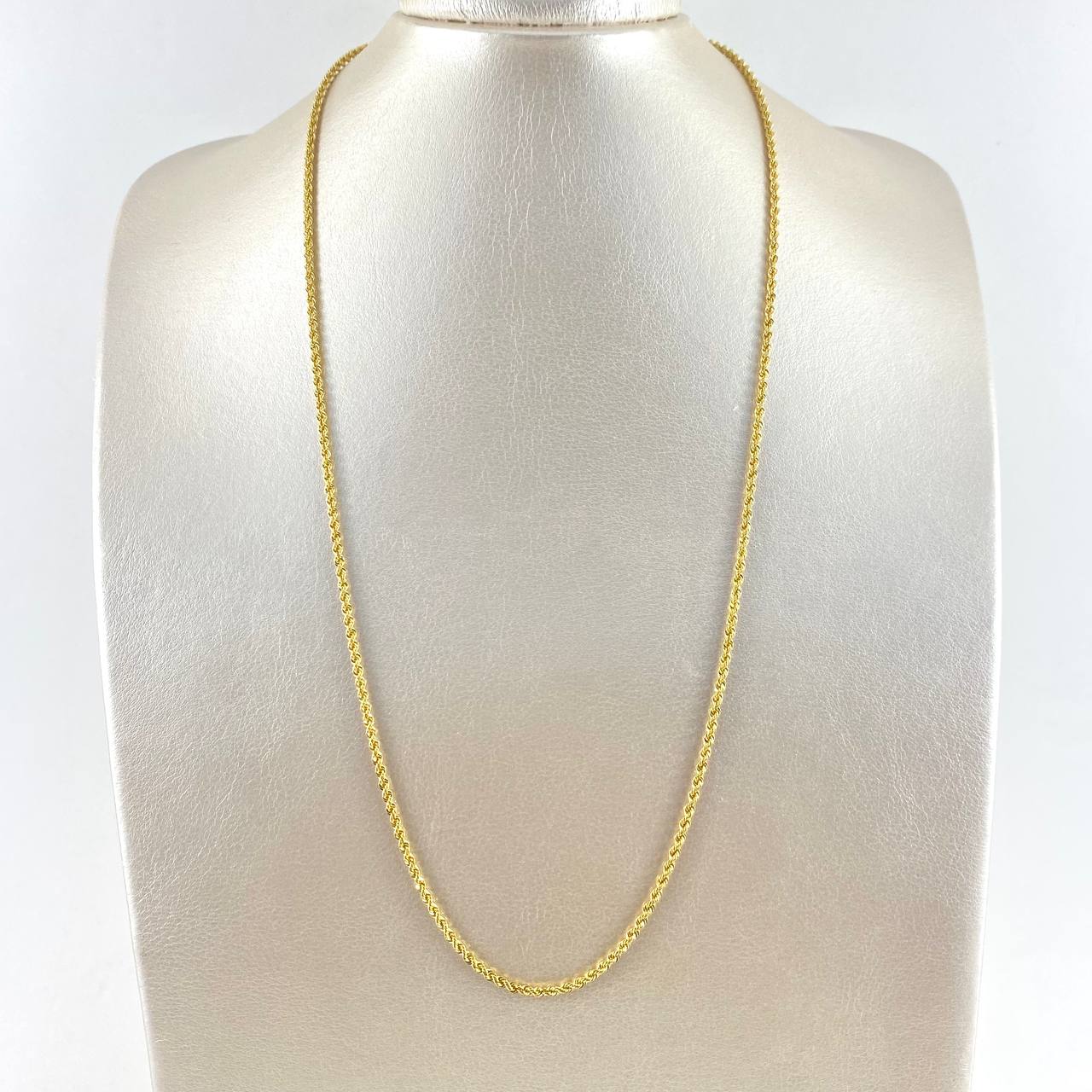 Cadena Lazo 3.95gr / 60cm / 2mm Oro Amarillo +3 *